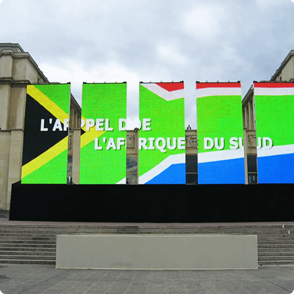 Mur LED - prestation Trocadéro