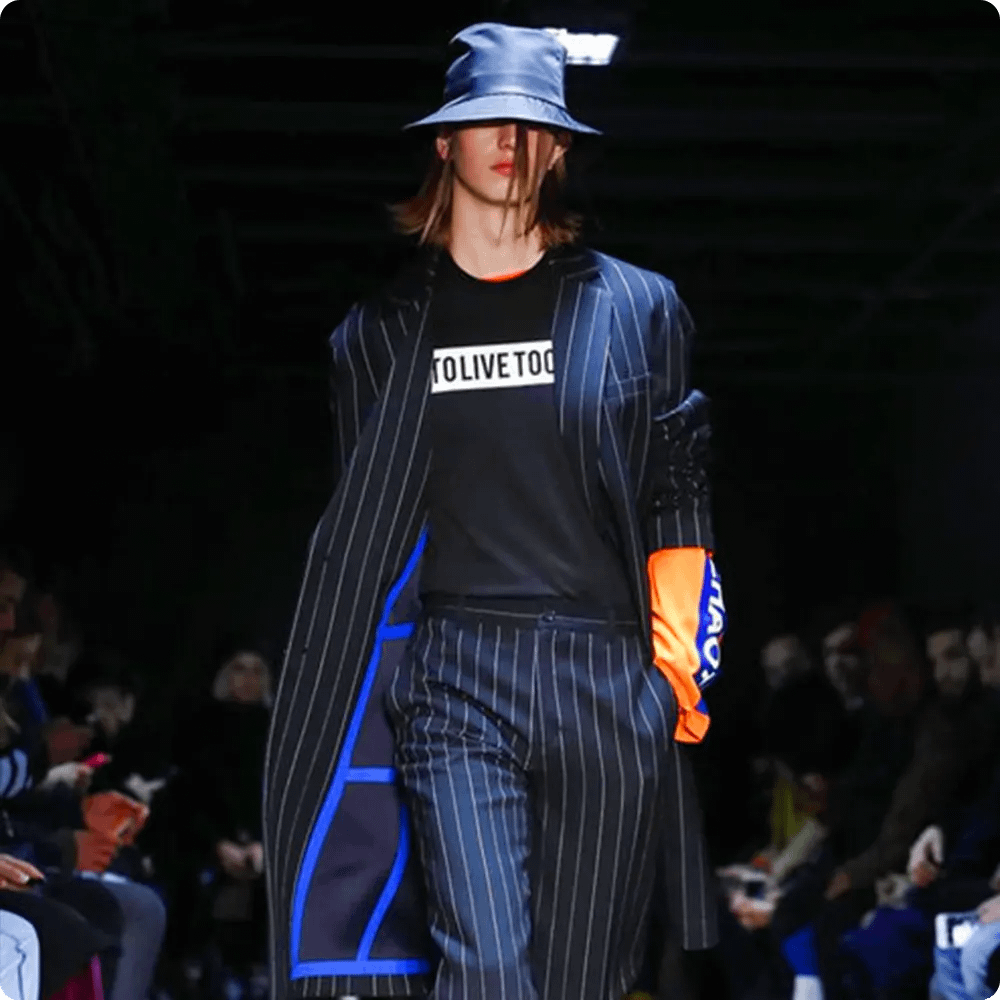 éclairage de défilé de mode - Christian Dada menswear FW17 Paris